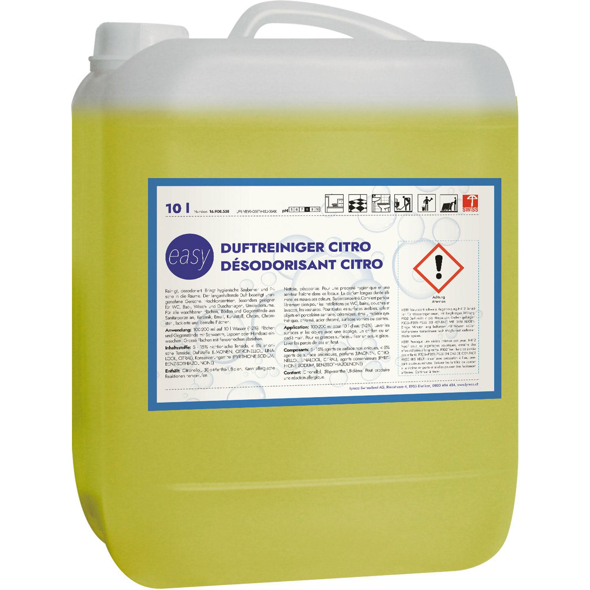 15526022.jpg Nettoyant Easy Citro, 10 l, parfumé – Image 1