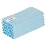 Lavette microfibre Pro- 40 x 40 cm- bleu- lot de 5
