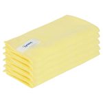 Lavette microfibre Pro- 40 x 40 cm- jaune- lot de 5