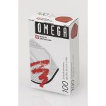 Coins de lettre Omega, rouge, emb. de 100 pcs