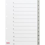 Addressbook Kolma LongLife 1911203 A4, plastic, 1-12, grey
