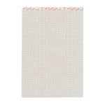 Elco A4 notepad, 65 g/m2, 4 mm check, 100 % recycled, 100 sheets