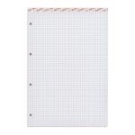 Bloc-notes Elco A4, 70 g/m2, 4 mm à carreaux, 4 trous perforés, 100 feuilles