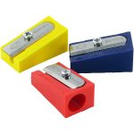 Taille-crayons pour écolier Economy, plastique, assort.