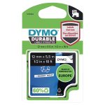 Ruban Dymo D1 durable - 12 mm - noir sur blanc