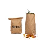 Sac poubelle en papier, 120l, sans impression, papier kraft, emb. de 25 pièces