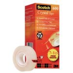 Ruban adhésif transparent Scotch Crystal - 19 mm x 33 m - 8 rouleaux