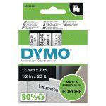 Ruban Dymo D1 - 12 mm - noir sur blanc