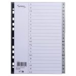 Répertoire A4, PP, A-Z, gris