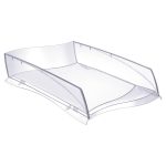 Corbeille à courrier Cep Ellypse - transparente