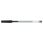 Stylo bille Bic ecolutions Round Stic - pointe moyenne - noir