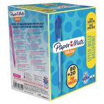 Stylo bille Papermate Inkjoy 100 RT rétractable pointe moyenne - bleu - par 100