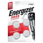 Pile bouton lithium Energizer CR2025 - pack de 4