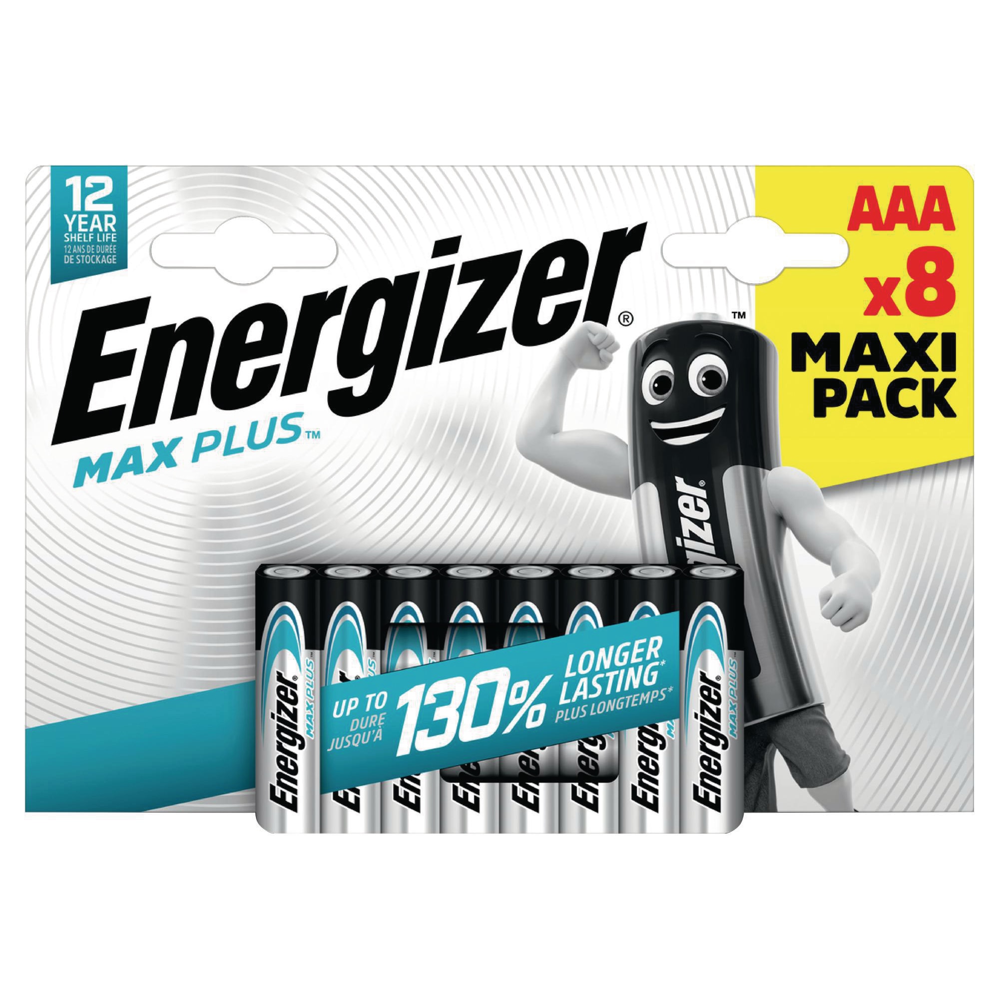 242384.jpg Pile alcaline Energizer Max Plus AAA/LR03 - pack de 8 - Image 1