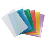 Chemise coin Premium A4- PP 13/100e- transparente- par 25