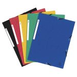 Chemise 3 rabats- carte lustrée- coloris assortis- par 25