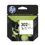 Cartouche d'encre HP 302XL- F6U67AE- 3 couleurs