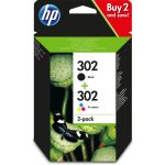 Cartouche d'encre jet d'encre HP 302 (X4D37AE) multipack noir/couleur