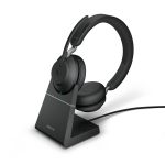 Casque Jabra sans fil Evolve2 65 Duo MS + base chargeur pour PC