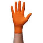 Gants jetables en nitrile GoGrip, taille XL, pqt de 50 pcs, orange